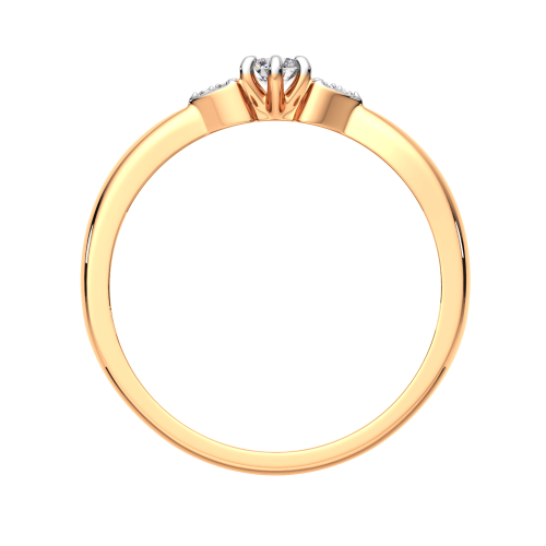 Кольцо из розового золота с бриллиантом 2D00235.14K.R фото 4