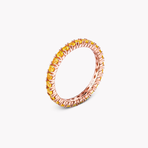 Кольцо из розового золота с сапфиром 035-10150