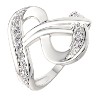 Кольцо из серебра с фианитом 0210253