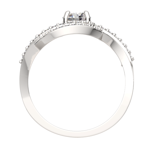 Кольцо из серебра с фианитом 0210359 фото 4
