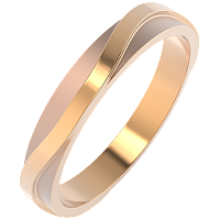 Кольцо обручальное из розового золота 143083.14K.R