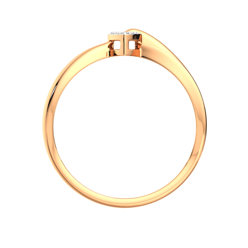 Кольцо из розового золота с фианитом 210941.9K.R.ZZ фото 4