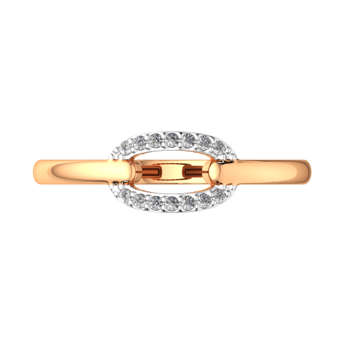 Кольцо из розового золота с фианитом 210966.9K.R.ZZ фото 3