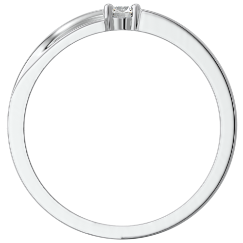 Кольцо из серебра с фианитом 0210284 фото 3