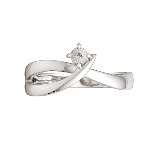 Кольцо из серебра с бриллиантом 02D0033.ZZ фото 3