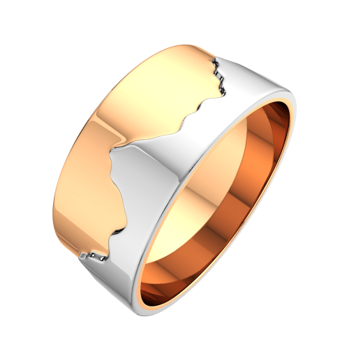 Кольцо из комбинированного золота 270006.14K.B фото 2