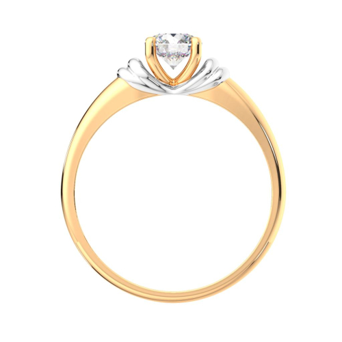 Кольцо из розового золота с фианитом 210609.14K.R фото 3