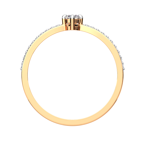 Кольцо из розового золота с фианитом 2101242.14K.R фото 4