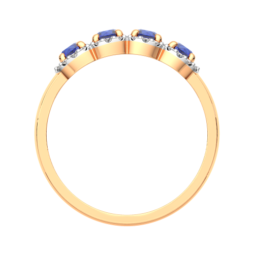 Кольцо из розового золота с сапфиром 2D10111.14K.R фото 4