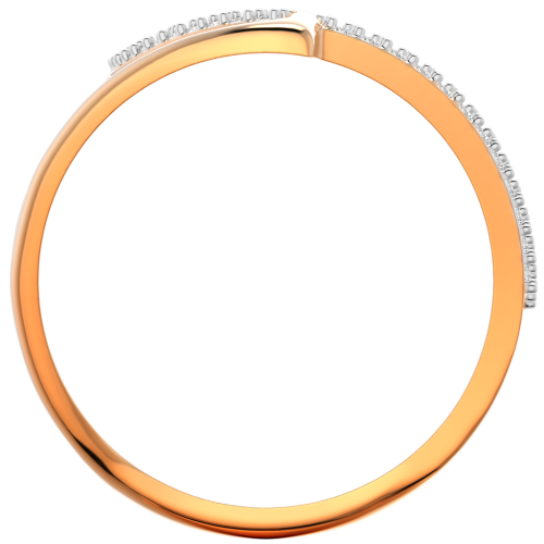 Кольцо из розового золота с фианитом 210803.9K.R фото 2
