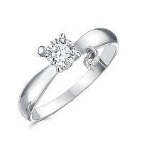 Кольцо из серебра с фианитом 90-61-0053-00
