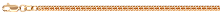 Браслет из розового золота (плетение Гурмет) НБ 12-023ПГ/0,6
