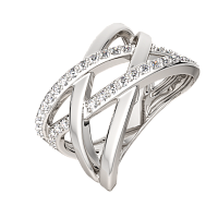 Кольцо из серебра с фианитом 0210455