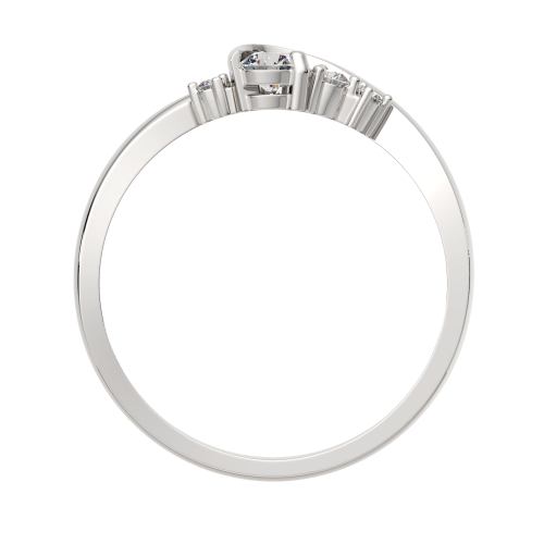 Кольцо из серебра с фианитом 0210373 фото 4