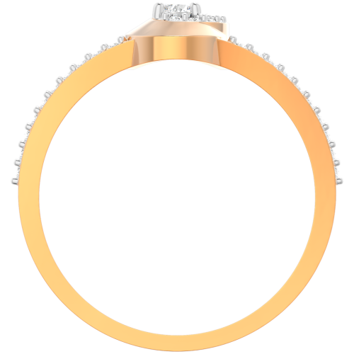 Кольцо из розового золота с фианитом 210845.9K.R фото 4