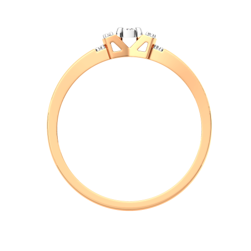 Кольцо из комбинированного золота с бриллиантом 2D00343.14K.B.ZZ фото 4