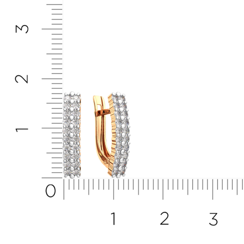 Серьги из розового золота с бриллиантами 3D00493.14K.R фото 4