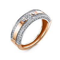 Кольцо из розового золота с бриллиантом БР110183
