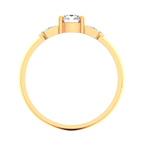Кольцо из розового золота с фианитом 210619.14K.R фото 3