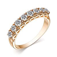 Кольцо из розового золота с бриллиантом 15211-100