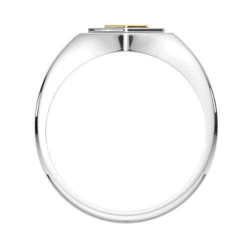 Кольцо из комбинированного серебра 0200136.G14K фото 4
