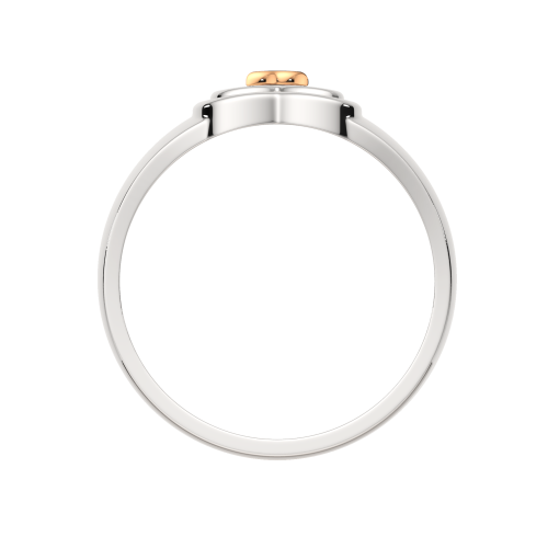 Кольцо из комбинированного серебра 0200104.G14K фото 4