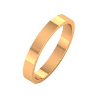 Кольцо обручальное из розового золота 143007