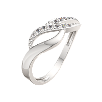 Кольцо из серебра с фианитом 0210925
