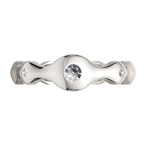 Кольцо из серебра с фианитом 0210615 фото 3