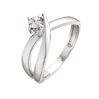 Кольцо из серебра с бриллиантом 02D0033.ZZ