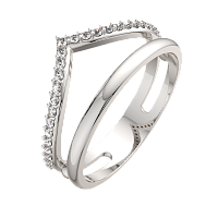 Кольцо из серебра с фианитом 0210357