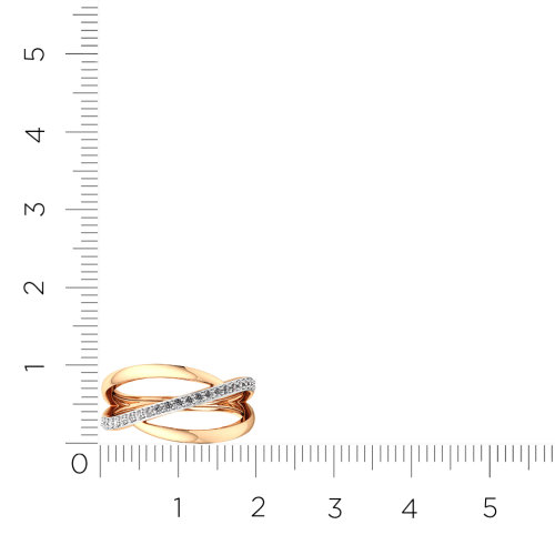 Кольцо из розового золота с фианитом 2101022.9K.R фото 3