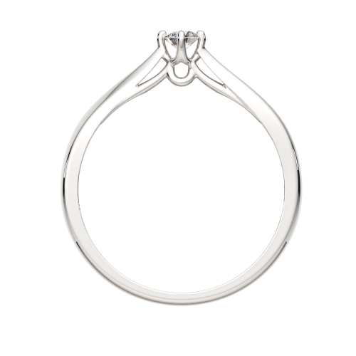 Кольцо помолвочное из белого золота с бриллиантом 2D00146.14K.W фото 4