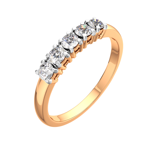 Кольцо из розового золота с бриллиантом 2D00320.14K.R.ZZ фото 2