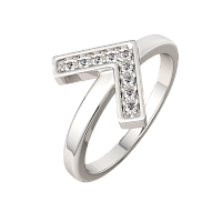 Кольцо из серебра с фианитом 0210658