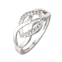 Кольцо из серебра с фианитом 02101182