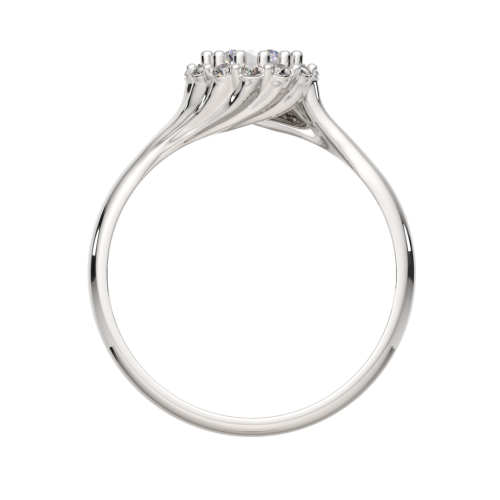 Кольцо из серебра с фианитом 0210306 фото 4