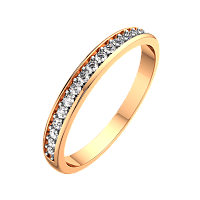 Кольцо из розового золота с бриллиантом 2D00281.14K.R