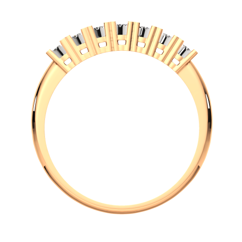 Кольцо из комбинированного золота с бриллиантом 2D00200.14K.B фото 4