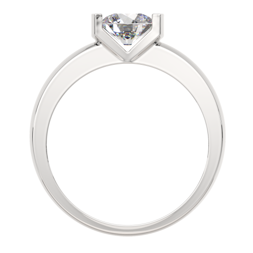 Кольцо помолвочное из серебра с фианитом 0210307 фото 4
