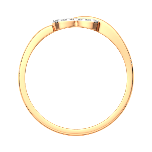 Кольцо из розового золота с фианитом 2101260.14K.R фото 4