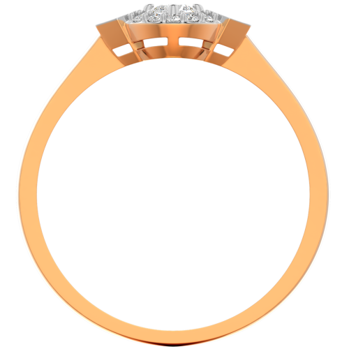 Кольцо из розового золота с фианитом 210848.14K.R фото 3