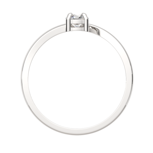 Кольцо из серебра с фианитом 0210348 фото 4