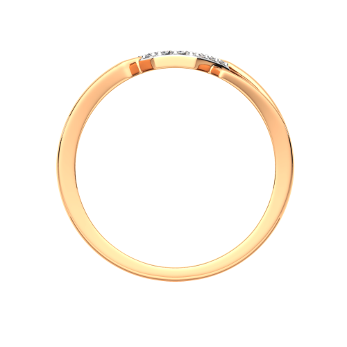 Кольцо из розового золота с фианитом 2101590.14K.R фото 4