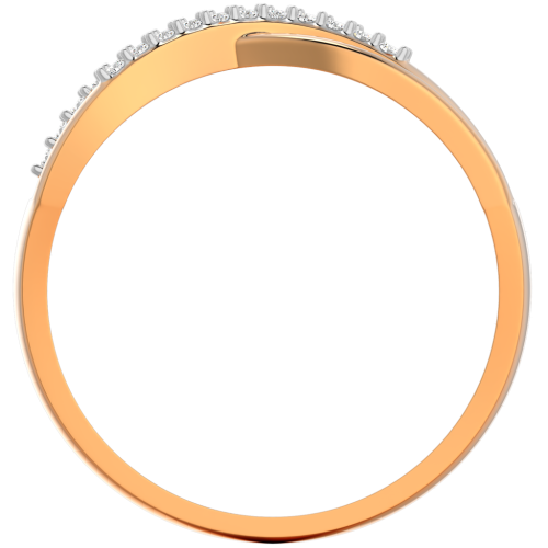 Кольцо из розового золота с фианитом 210832.14K.R фото 3