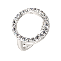 Кольцо из серебра с фианитом 0210391