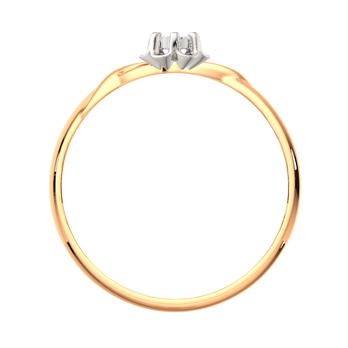 Кольцо из комбинированного золота с бриллиантом 2D00119.14K.B фото 4