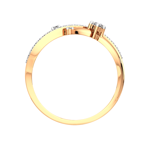Кольцо из розового золота с фианитом 2101110.14K.R фото 4
