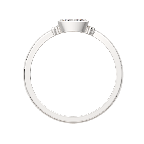 Кольцо из серебра с фианитом 0210956 фото 4