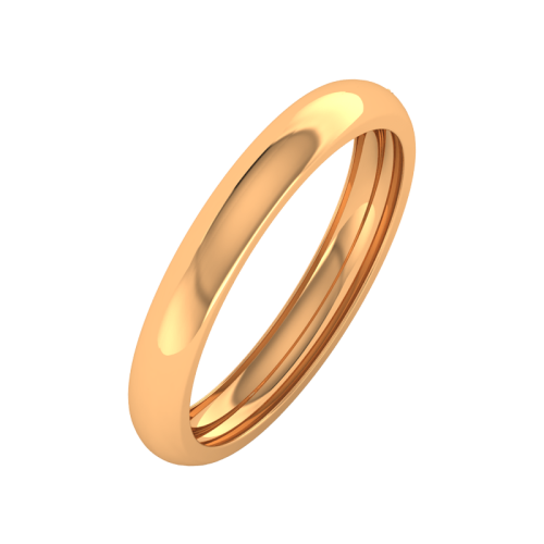 Кольцо обручальное из розового золота 143048